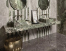 Heritage Luxe Cloud Glossy and Emerald Glossy 47x110, Brown Glossy 47x47 and Picket Glossy 12x24