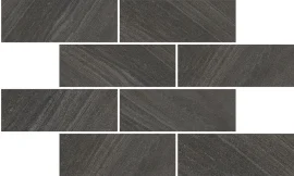 Dawn Black 3×8 Brick Mosaic Matte
