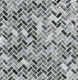 1/2×1 Herringbone Mosaic Pearl