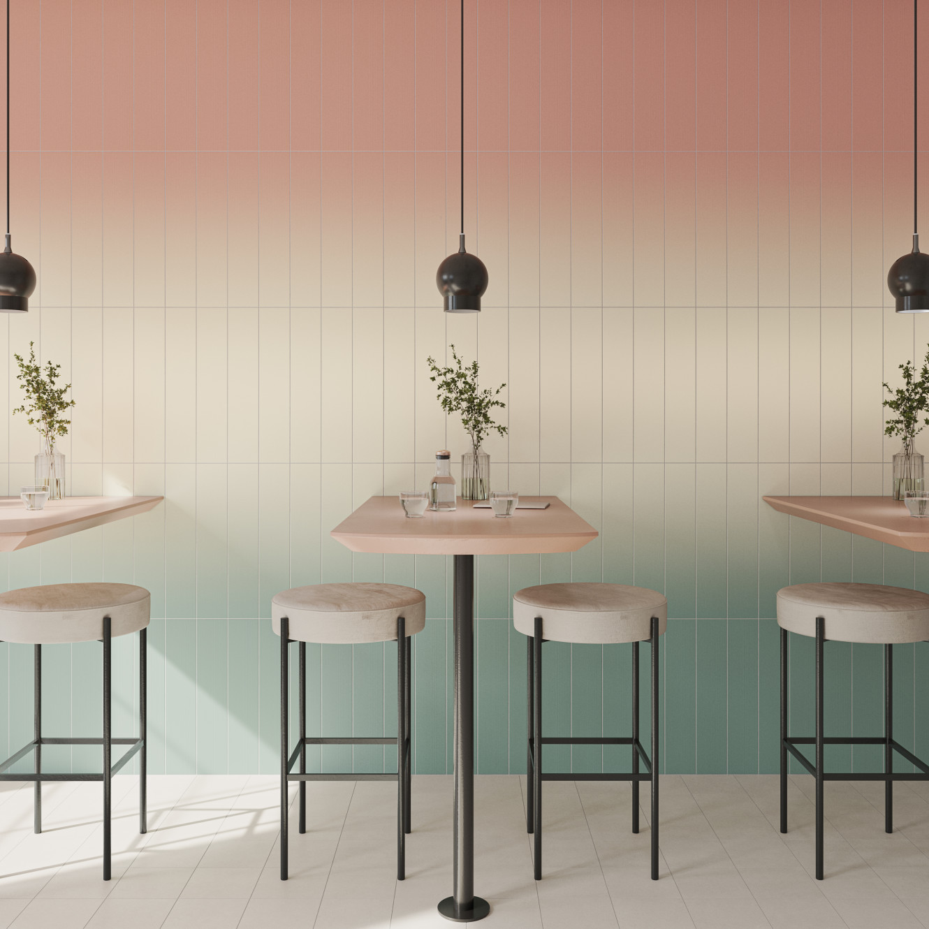 Melange Rose, Talc Rose, Lake Talc and Lake 4x21