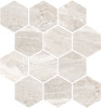 Marmo Ivory 9×11 Hexagon Mosaic Matte