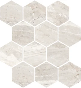 Marbles Oniciata Ivory 9×11 Hexagon Mosaic Matte Marbles Oniciata Ivory 9×11 Hexagon Mosaic Matte