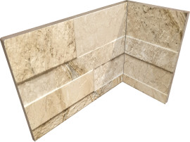 Lodge Beige 4×8 In Corner (6″ High)