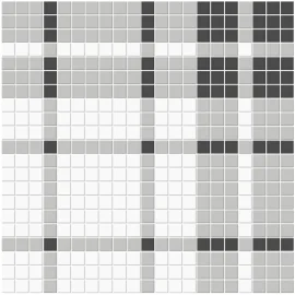 Nantucket Night Blend 13×13 Plaid Pattern Mosaic Matte