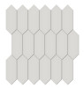 Soho Halo Grey 2×5 Picket Mosaic Matte