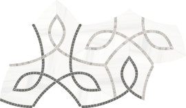 Waterjet Stone Mosaics Mist 8×14 Vine Mosaic Honed