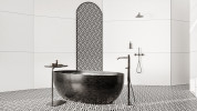 VTC Nano 	
Black & White 9x11 Lombardy Mosaic