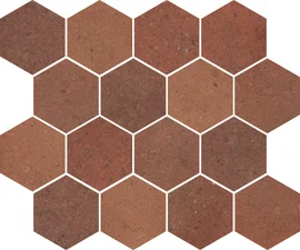 Tuscany Brown 10×12 Hexagon Mosaic Matte