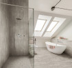 Core Light Grey 12x24 and 2x2 Mosaic