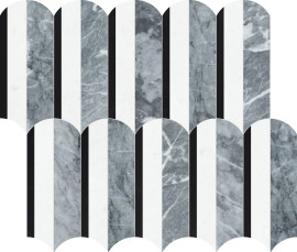 Waterjet Stone Mosaics Monochromo 11×12 Hydros Mosaic Honed