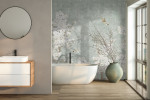 Regency Collection Dolomite Sea Glass Magnolia Mural
