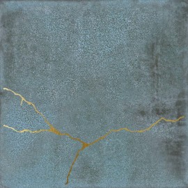 Enso Blue 5×5 Kintsugi Field Tile Matte Enso Blue 5×5 Kintsugi Field Tile Matte