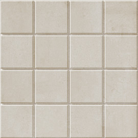 Raster Off White 6×6 Grid S Decorative Tile
