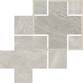 Waterjet Stone Mosaics Clay 11×11 Schema Mosaic Honed