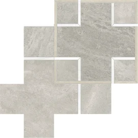 Waterjet Stone Mosaics Clay 11×11 Schema Mosaic Honed