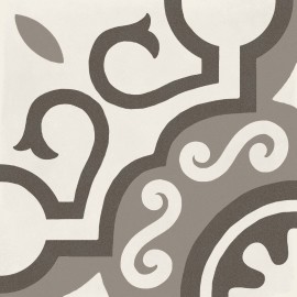 D_Segni Chalk/Mud/Midnight/Sand Blend 8×8 Parisian Decorative Tile Matte