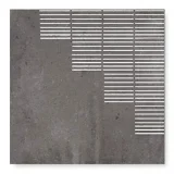 Mestizaje Chateau Graphite 7×7 Lines Decorative Tile Matte