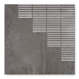 Mestizaje Chateau Graphite 7×7 Lines Decorative Tile Matte