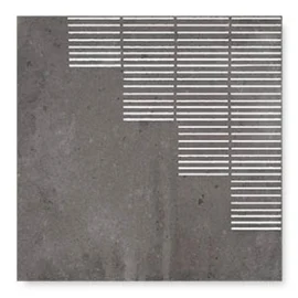 Mestizaje Chateau Graphite 7×7 Lines Decorative Tile Matte