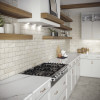 Element Gray 12x24 Ivory Brick Mosaic