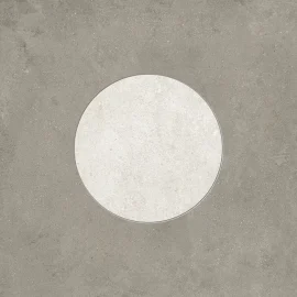 Romana Dark Gray 24×24 Cross Cut Circle Decorative Tile Matte Rectified