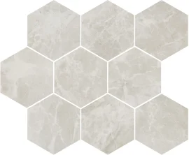 Eterna Gray 4″ Hexagon Mosaic Matte Rectified