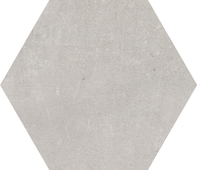City Gray 7×8 Hexagon Field Tile Matte