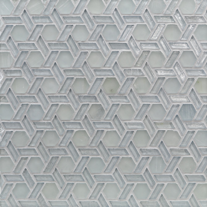 Elements Baby Blue 12×12 Cane Mosaic