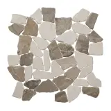 Mosaic Series Beige & Tan Marble 18×18 Large Random Mosaic Tumbled Mosaic Series Beige & Tan Marble 18×18 Large Random Mosaic Tumbled