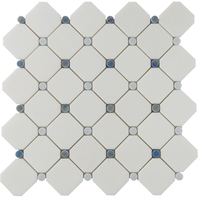 Accent Bleu Multicolor 12×12 Candy Dot Mosaic Polished