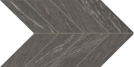 Cosmo Black 2×5 Chevron Mosaic Matte
