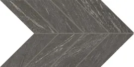 Montesano Charcoal 2×5 Chevron Mosaic Matte