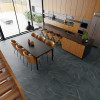 Stratton Graphite 12x24 and Fusion Mosaic