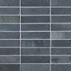 Thin Brick Lime Black 2×8 Field Tile Tumbled