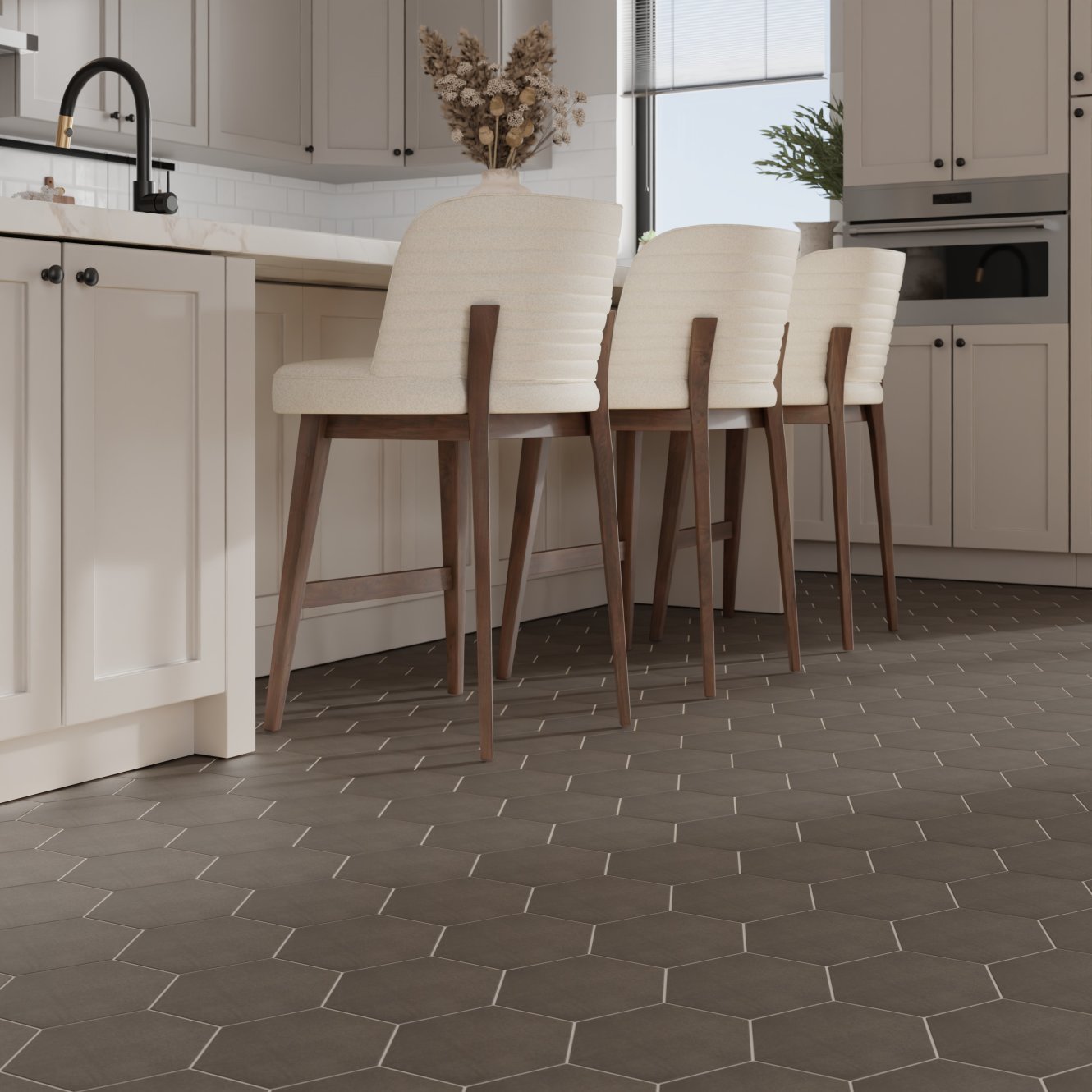 Jardin Ash 8 Inch Hex