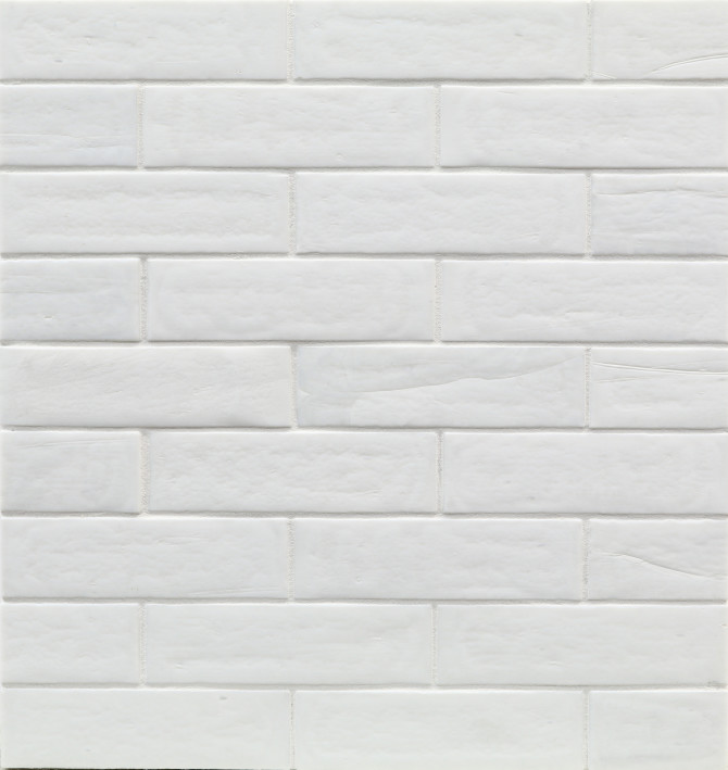 Elements Bright White 1-1/4×5 Brick Mosaic Silk