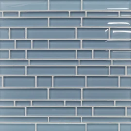 Tomei Wedgewood Blue 12×12 Falling Water Mosaic Natural