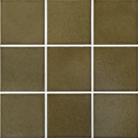 Biyusai Moss Green 1×4 Corner Tile