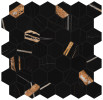 Majesto Sahara Noir 2″ Hexagon Mosaic Honed
