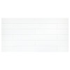 TrueTones Ceramics Light White Gloss 2×16 Field Tile Gloss