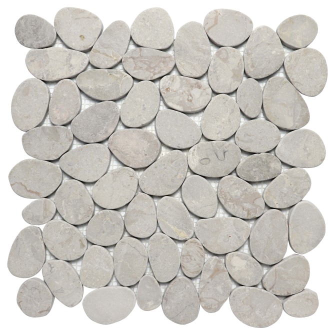 Random Series Volcano Grey 12×12 Cobbles Mosaic Tumbled