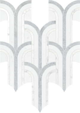 Waterjet Stone Mosaics Dove 11×12 Florence Mosaic Honed