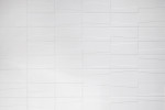 Murals Lines Bright White 6×12 Wall Tile Gloss