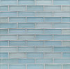 Elements Blue Skies 1×3 Brick Mosaic Silk