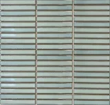Yohen Border Glossy Green 1/2×4 Mosaic