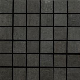 Native Metals Graphite Black 2×2 Mosaic Matte
