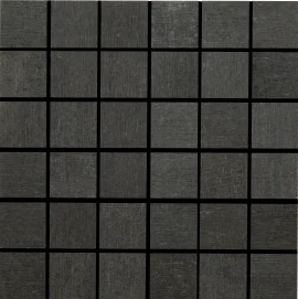 Native Metals Graphite Black 2×2 Mosaic Matte
