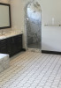 Fine Mosaic Works Asian Carrara Ultra Premium, Cinderella Gray and China Black Geometric