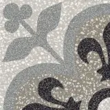 D_Segni Terrazzo Fleur-De-Lis 8×8 Fluer-De-Lis Decorative Tile Matte