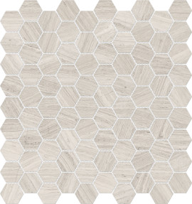 Caspar Shadow 1-1/4″ Hexagon Mosaic Polished